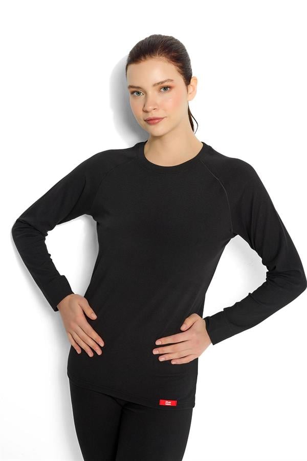 Kadın Isıtıcılı Termal Üst 592 Siyah  JBR592.0000001