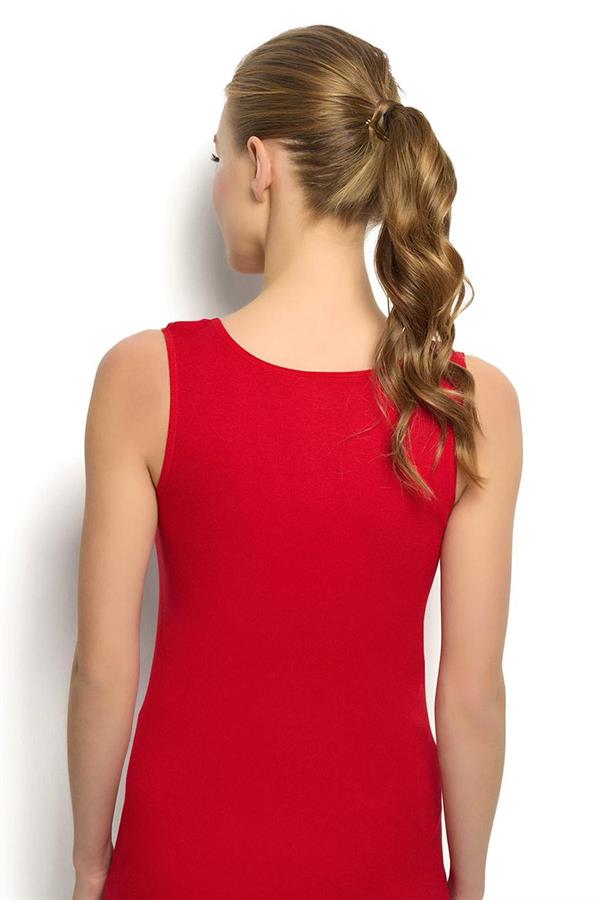 Kadın Kırmızı Pamuklu  Atlet 584