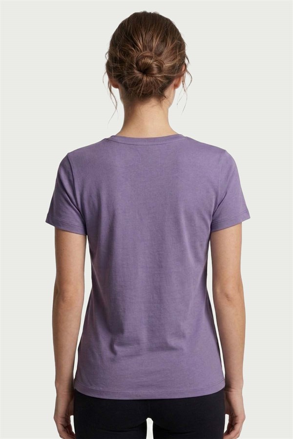 Kadın Koyu Lila Bambu T-Shirt 500