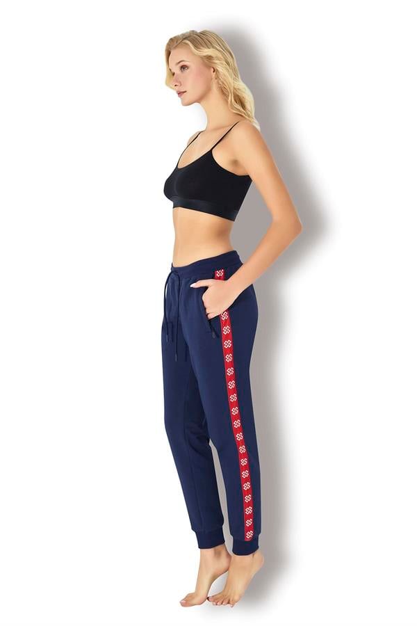 Kadın İki İplik Eşofman Altı 2728 Lacivert  JBR2728.000001