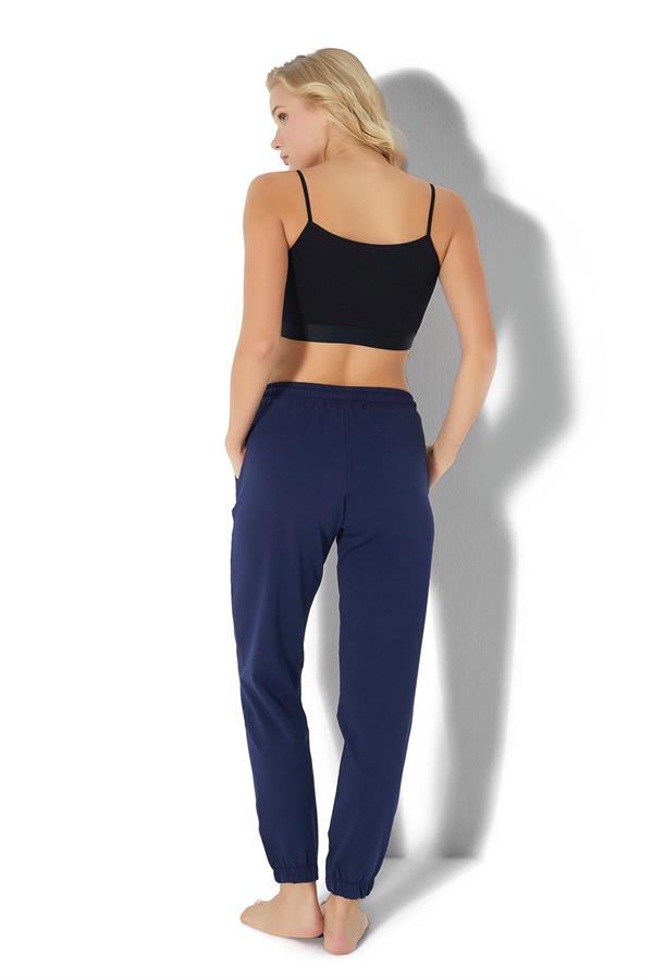 Kadın İki İplik Eşofman Altı 2724 Lacivert  JBR2724.000001