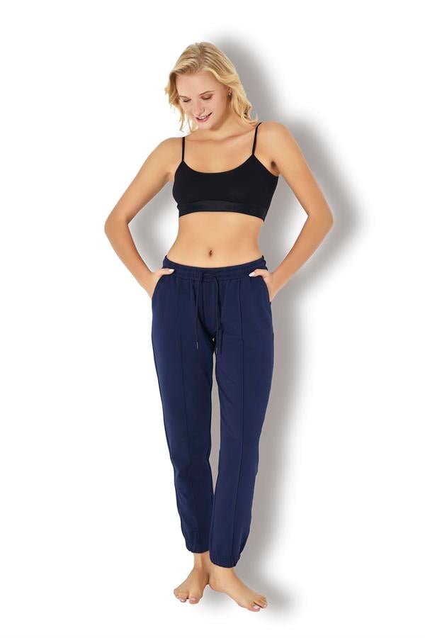 Kadın İki İplik Eşofman Altı 2724 Lacivert  JBR2724.000001