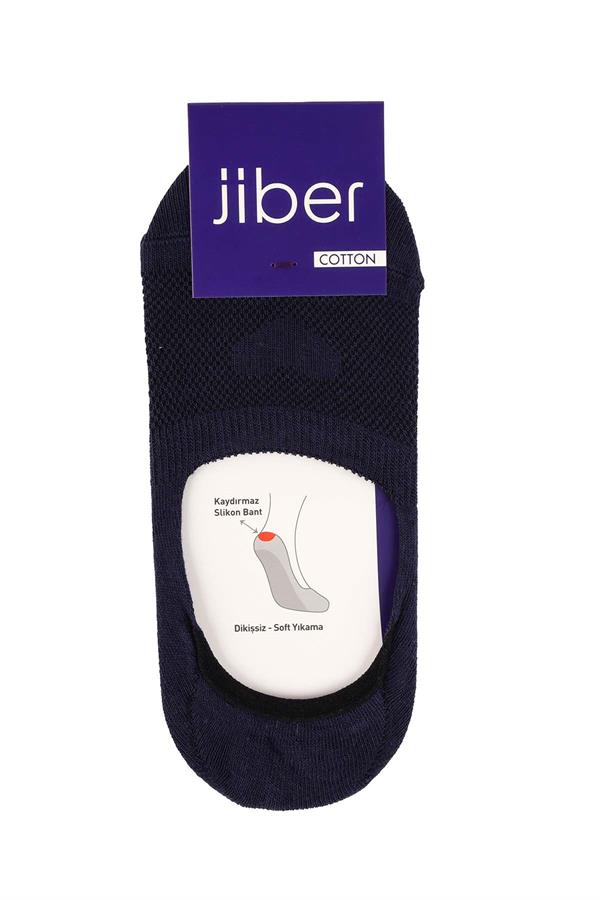 Kadın Lacivert Pamuklu  Babet Çorap 7301