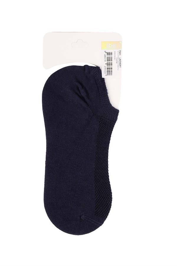 Kadın Lacivert Pamuklu  Sneaker Çorap 7501