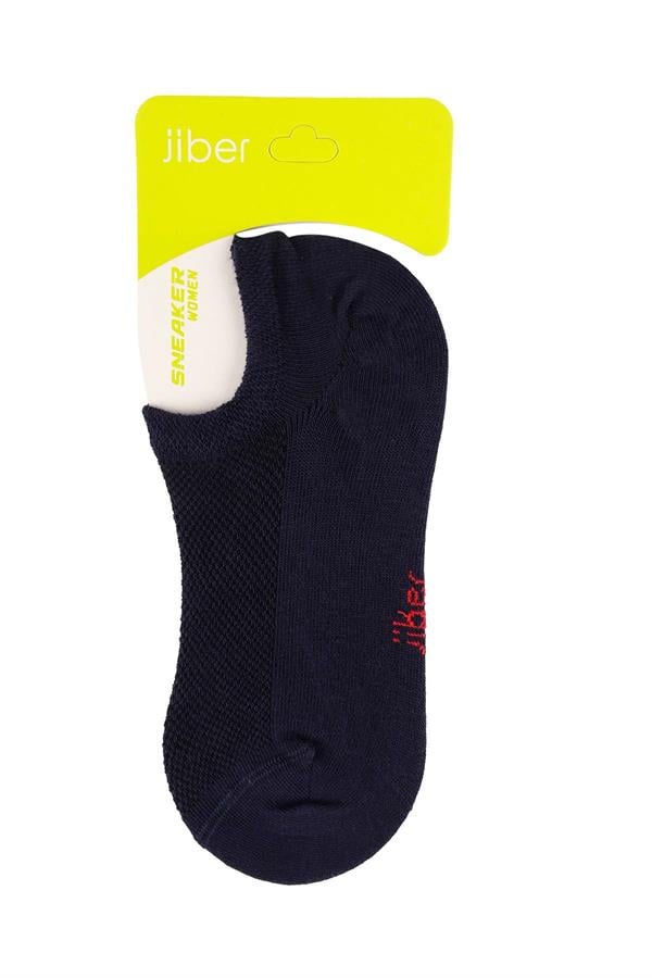 Kadın Lacivert Pamuklu  Sneaker Çorap 7501