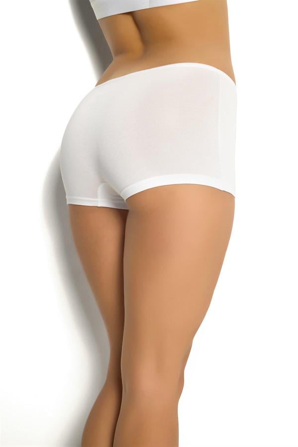 Kadın Modal Boxer Beyaz  JBR621.0000001