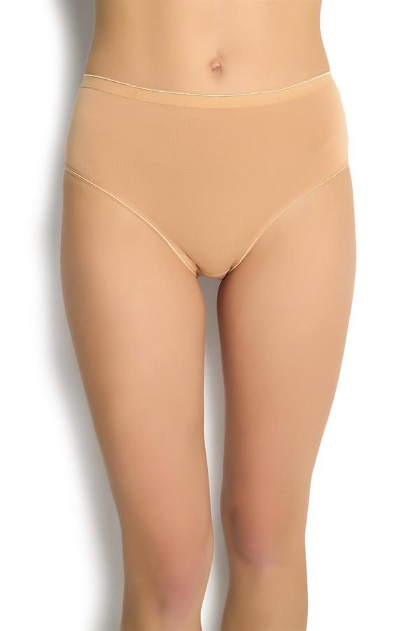 Kadın Modal Yüksek Bel Bikini Ten  JBR624.0000001