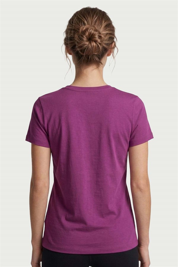 Kadın Mor Bambu T-Shirt 500