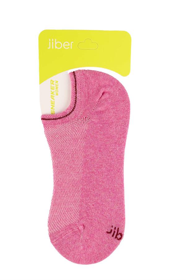 Kadın Pembe Pamuklu  Sneaker Çorap 7501