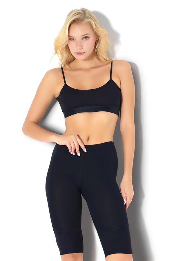 SİYAH DİZ ALTI TAYT 571