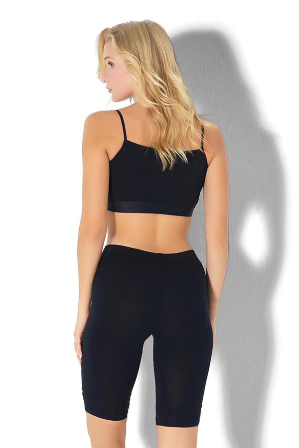 SİYAH DİZ ALTI TAYT 571