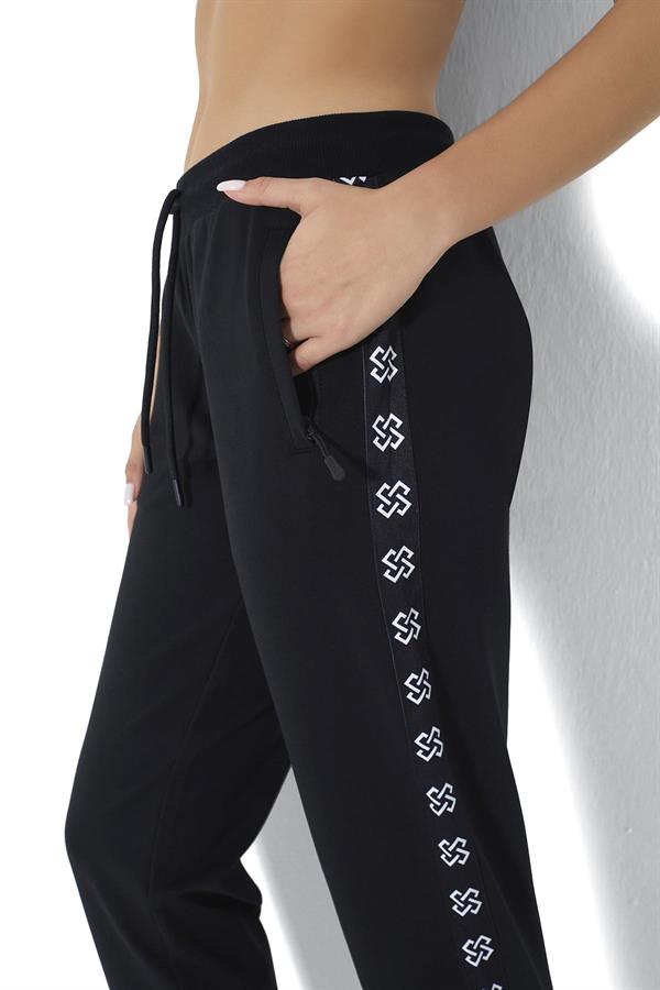 Kadın İki İplik Eşofman Altı 2728 Siyah  JBR2728.000001