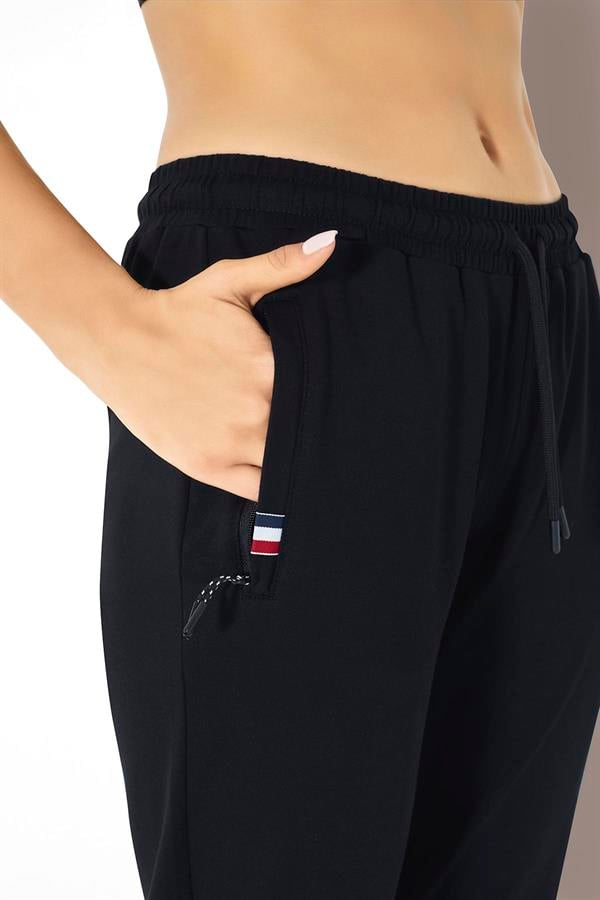 Kadın İki İplik Eşofman Altı 2727 Siyah  JBR2727.000001