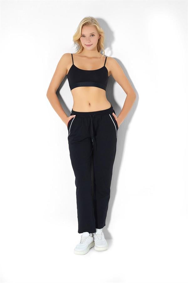 Erkek İki İplik Eşofman Altı 2720 Siyah  JBR2720.000001