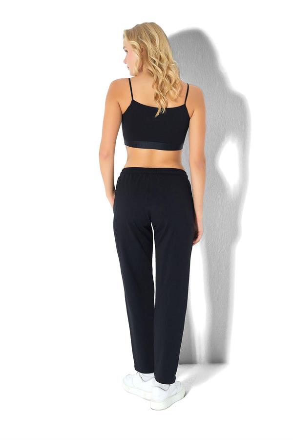 Kadın İki İplik Eşofman Altı 2725 Siyah  JBR2725.000001