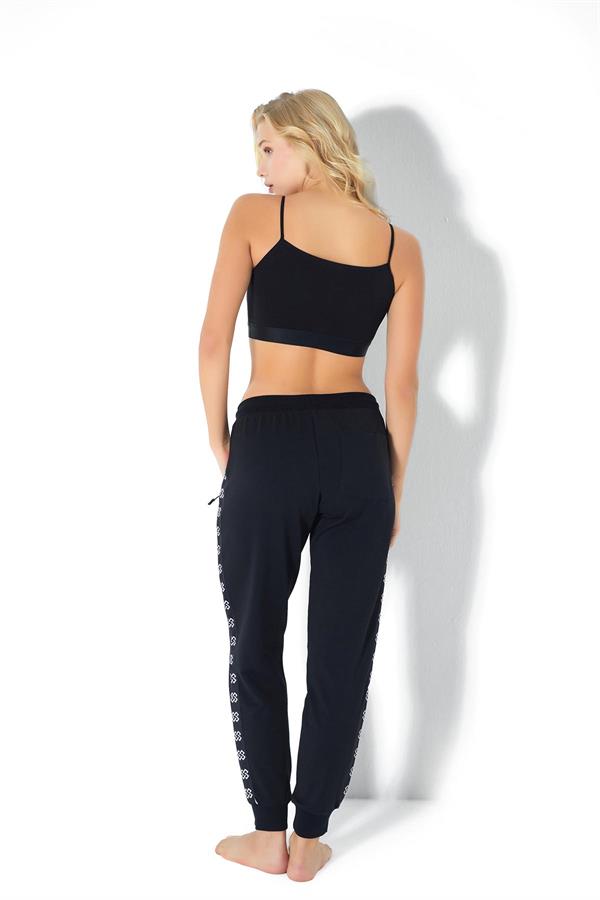 Kadın İki İplik Eşofman Altı 2728 Siyah  JBR2728.000001