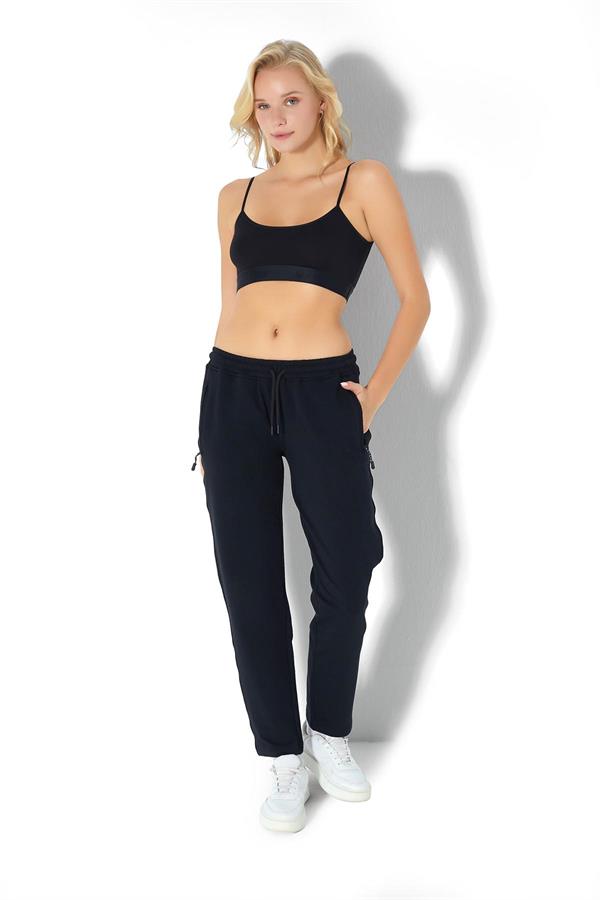 Kadın İki İplik Eşofman Altı 2723 Siyah  JBR2723.000001