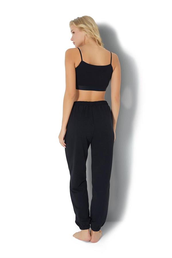 Kadın İki İplik Eşofman Altı 2724 Siyah  JBR2724.000001