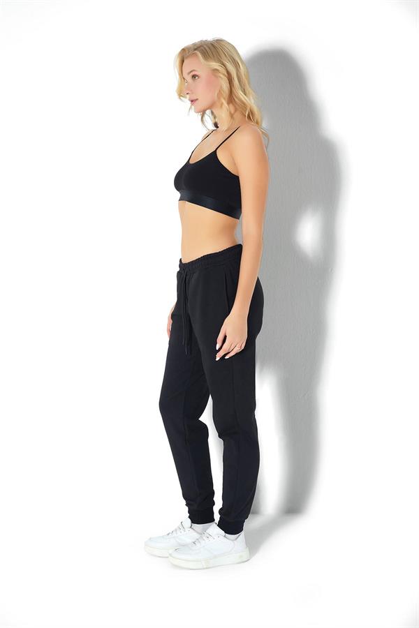 Kadın İki İplik Eşofman Altı 2726 Siyah  JBR2726.000001