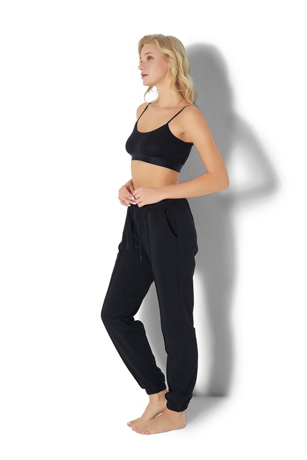 Kadın İki İplik Eşofman Altı 2724 Siyah  JBR2724.000001