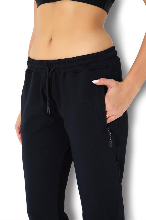 Kadın İki İplik Eşofman Altı 2723 Siyah  JBR2723.000001