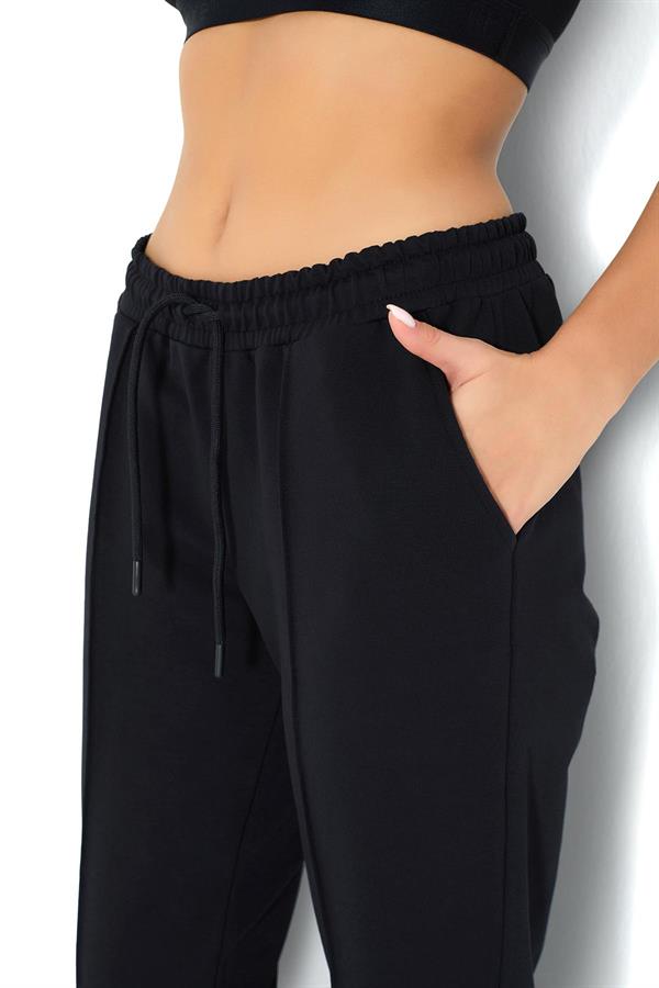 Kadın İki İplik Eşofman Altı 2724 Siyah  JBR2724.000001