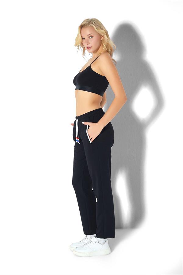 Kadın İki İplik Eşofman Altı 2725 Siyah  JBR2725.000001