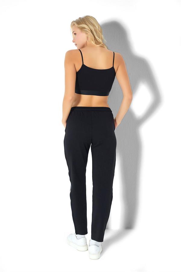 Kadın İki İplik Eşofman Altı 2722 Siyah  JBR2722.000001