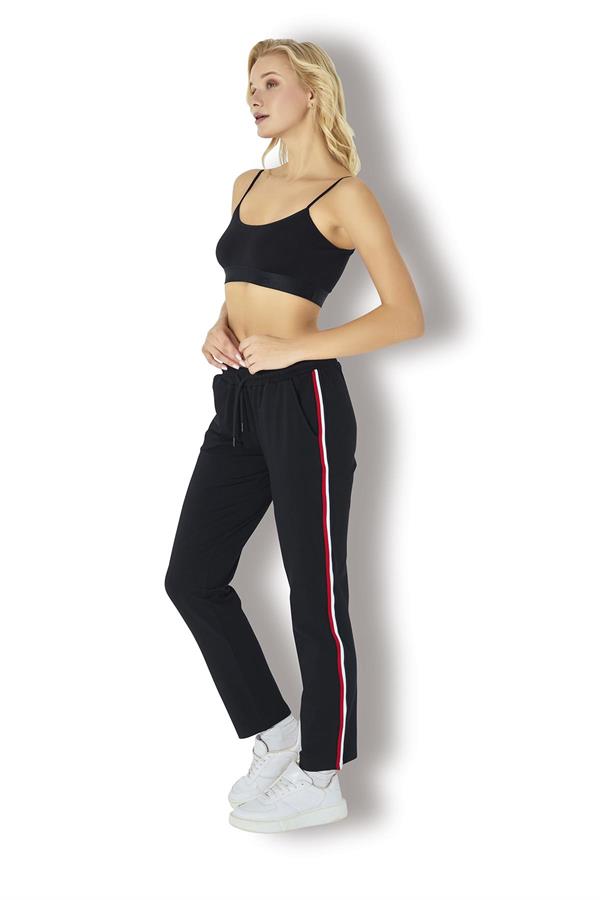 Kadın İki İplik Eşofman Altı 2722 Siyah  JBR2722.000001