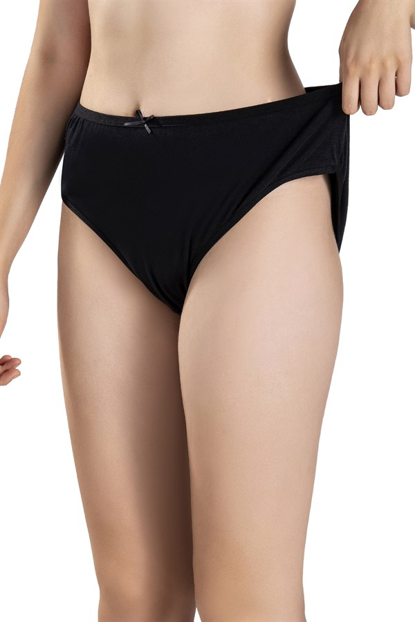 KADIN 3 LÜ SİYAH BÜYÜK BEDEN KÜLOT 642