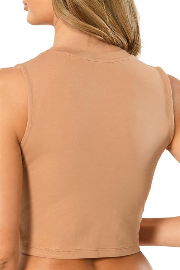 Kadın Sıfır Kol Sıfır Yaka Crop 635 TEN  JBR635.0000001