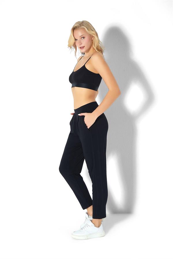 Kadın Viskon Tek Alt 3872 Siyah  JBR3872.000001