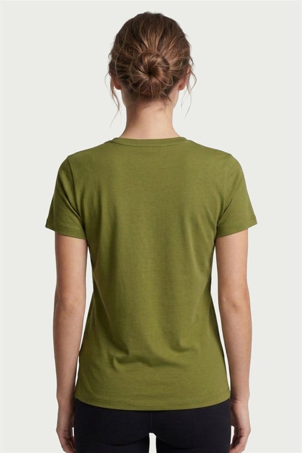 Kadın Yeşil Bambu T-Shirt 500