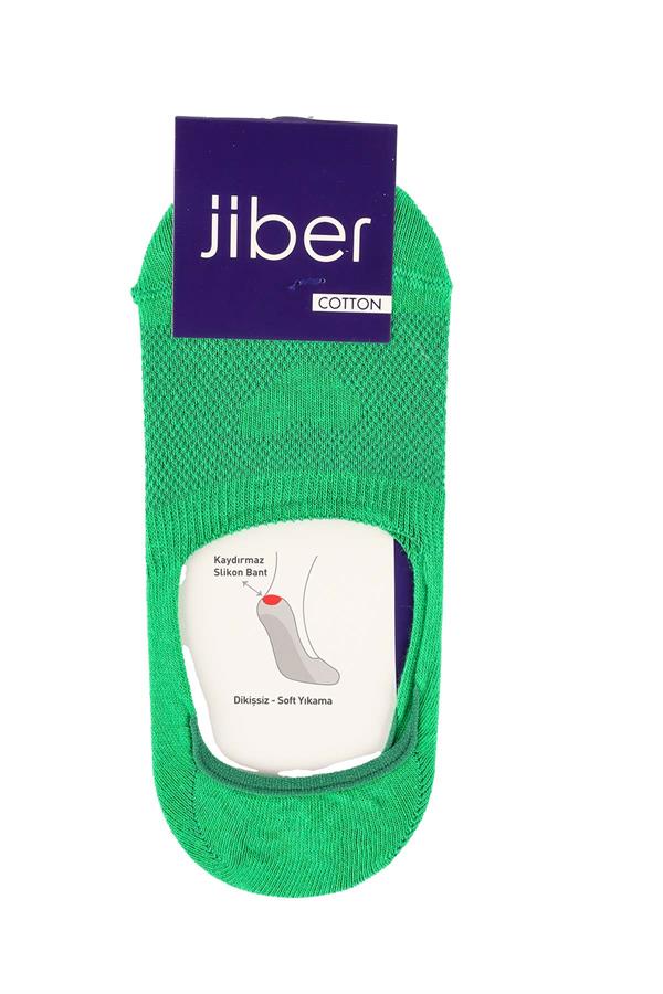 Kadın Yeşil Pamuklu Babet Çorap 7301