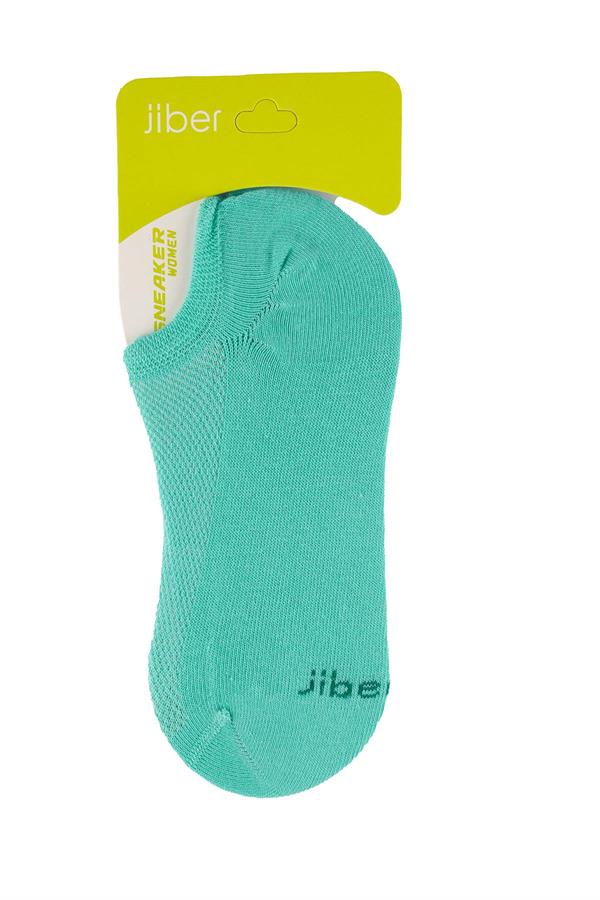 Kadın Yeşil Pamuklu  Sneaker Çorap 7501