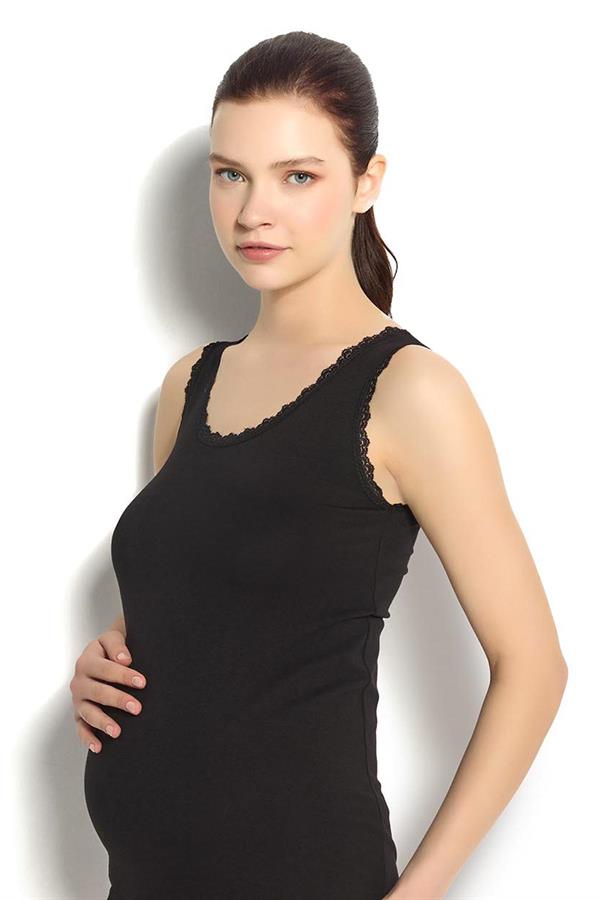 SİYAH GENİŞ ASKILI HAMİLE ATLETİ 661