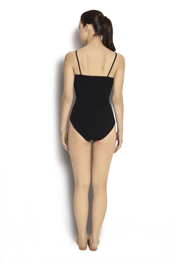 SİYAH İP ASKILI TAM BOY  KORSE 4523