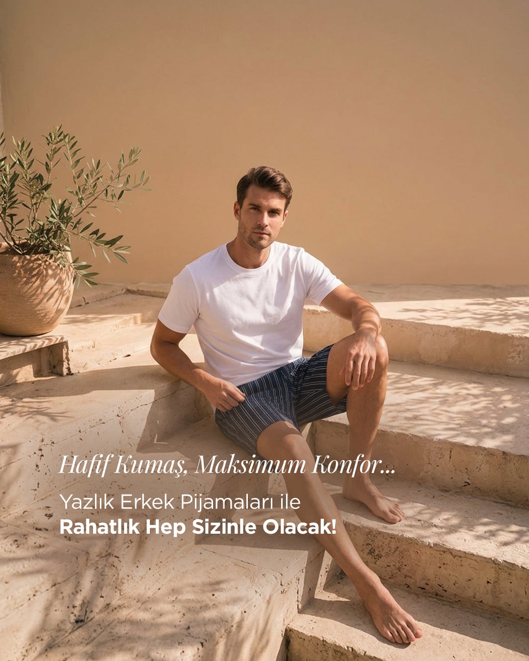 Mobil Erkek yazlık pijama takımı
