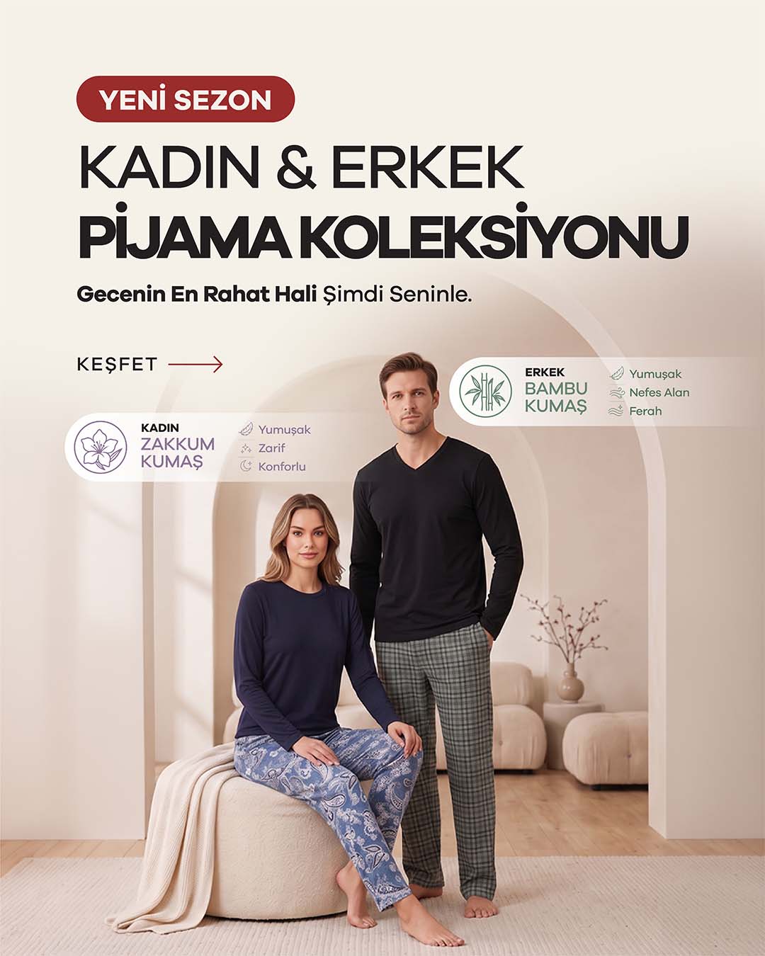 Mobil Kışlık Pijama Koleksiyonu