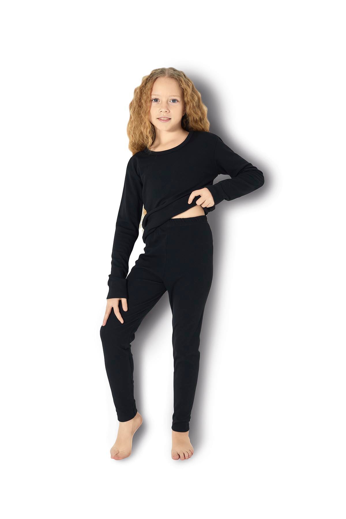 Çocuk Termal İçlik Alt Siyah 904