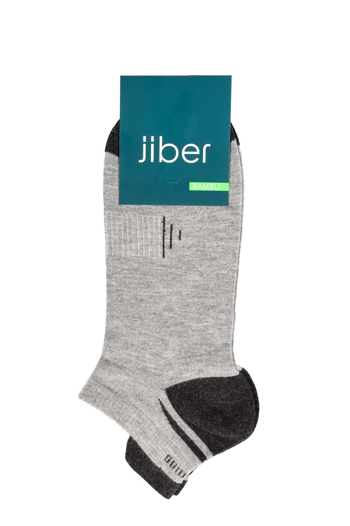Erkek 12'li Bambu Patik Çorap 6763 GRİMELANJ  JBR6763.0000012