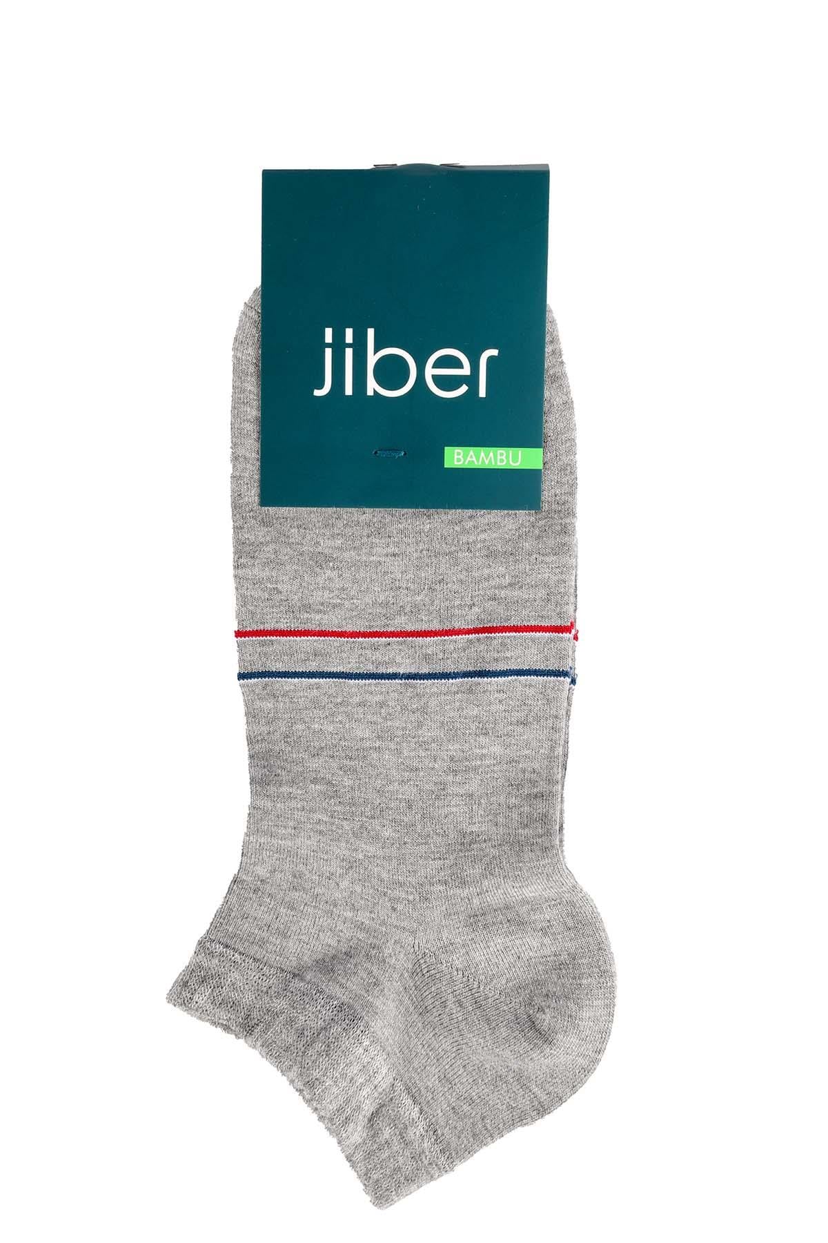 Erkek 12'li Bambu Patik Çorap 6764 GRİMELANJ  JBR6764.0000012