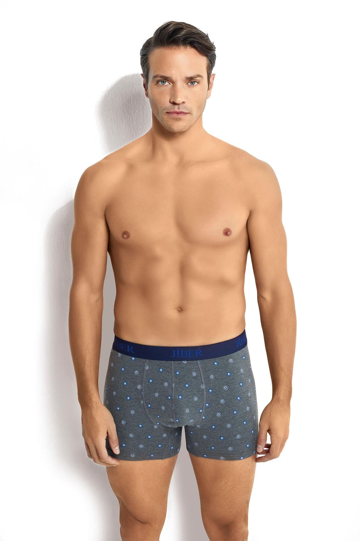 Erkek 3'lü Likralı Asorti Boxer 284