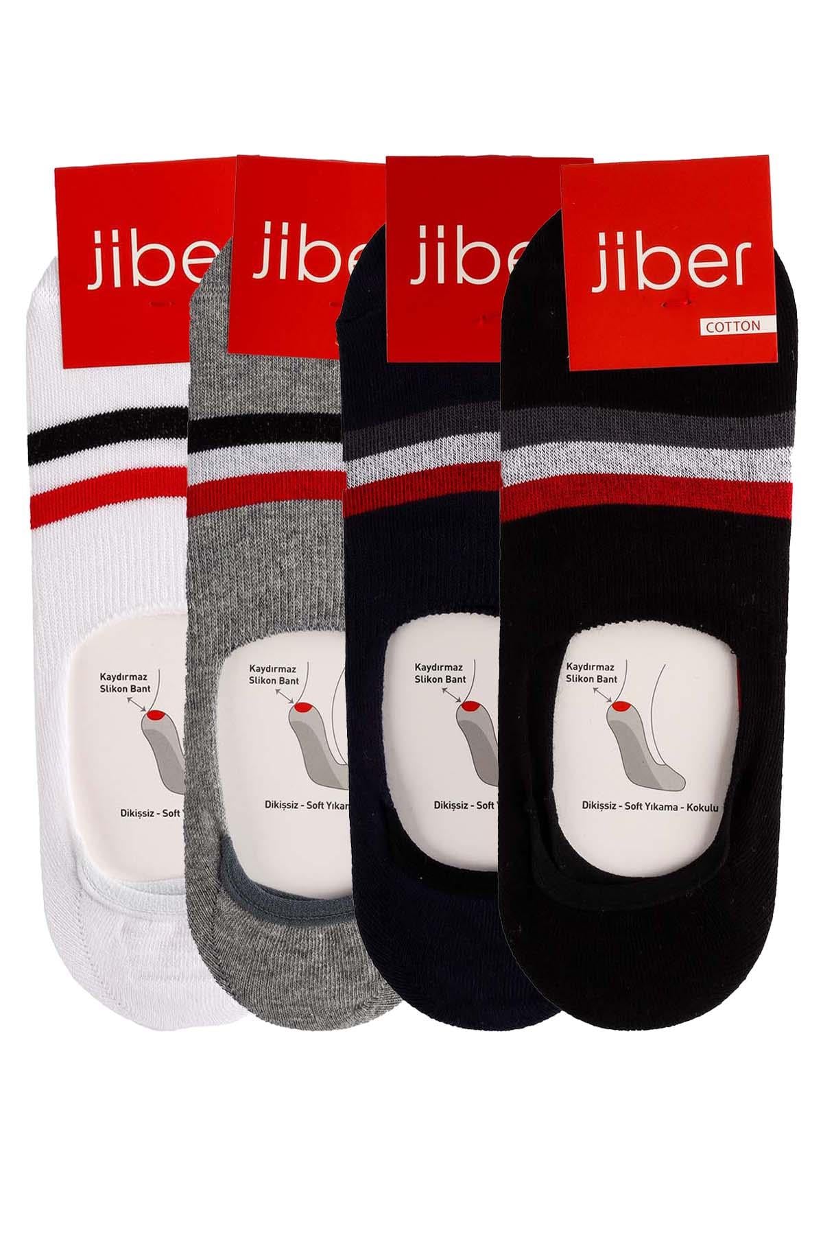 Erkek 4'lü Likralı Babet Çorap 7112