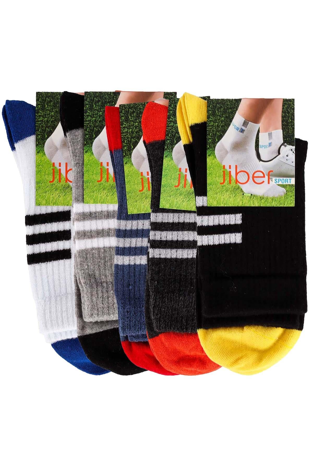 Erkek 5'li Sport Yarım Konç Çorap Asorti  6045