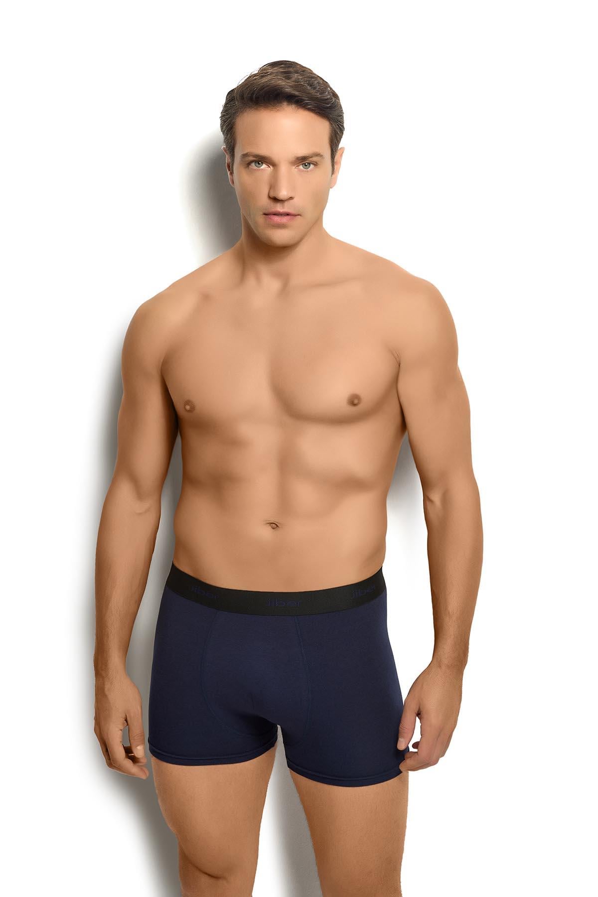 Erkek 6'lı Modal Pamuklu Boxer 321 Lacivert  JBR0321.006