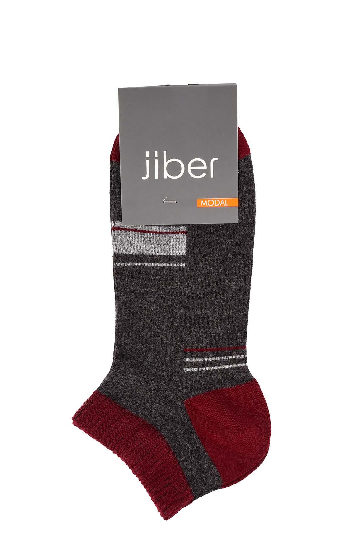 Erkek Antrasit Patik Modal Çorap 6112