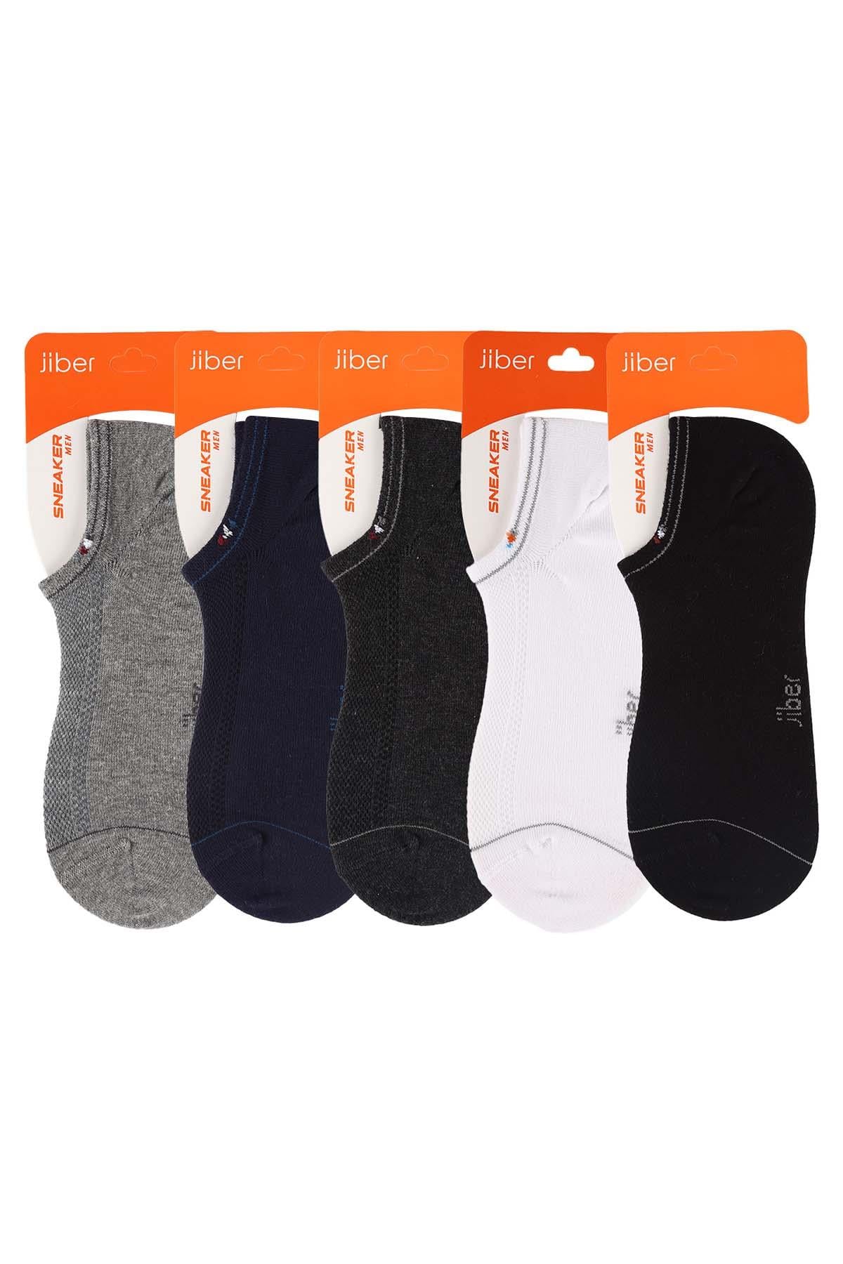Erkek Asorti 5'li Pamuklu Sneaker Çorap 7713
