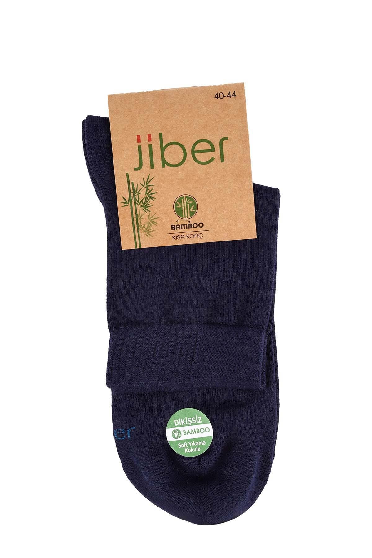 Erkek Bambu Yarım Konç Çorap 6451 Lacivert  JBR6451.000001