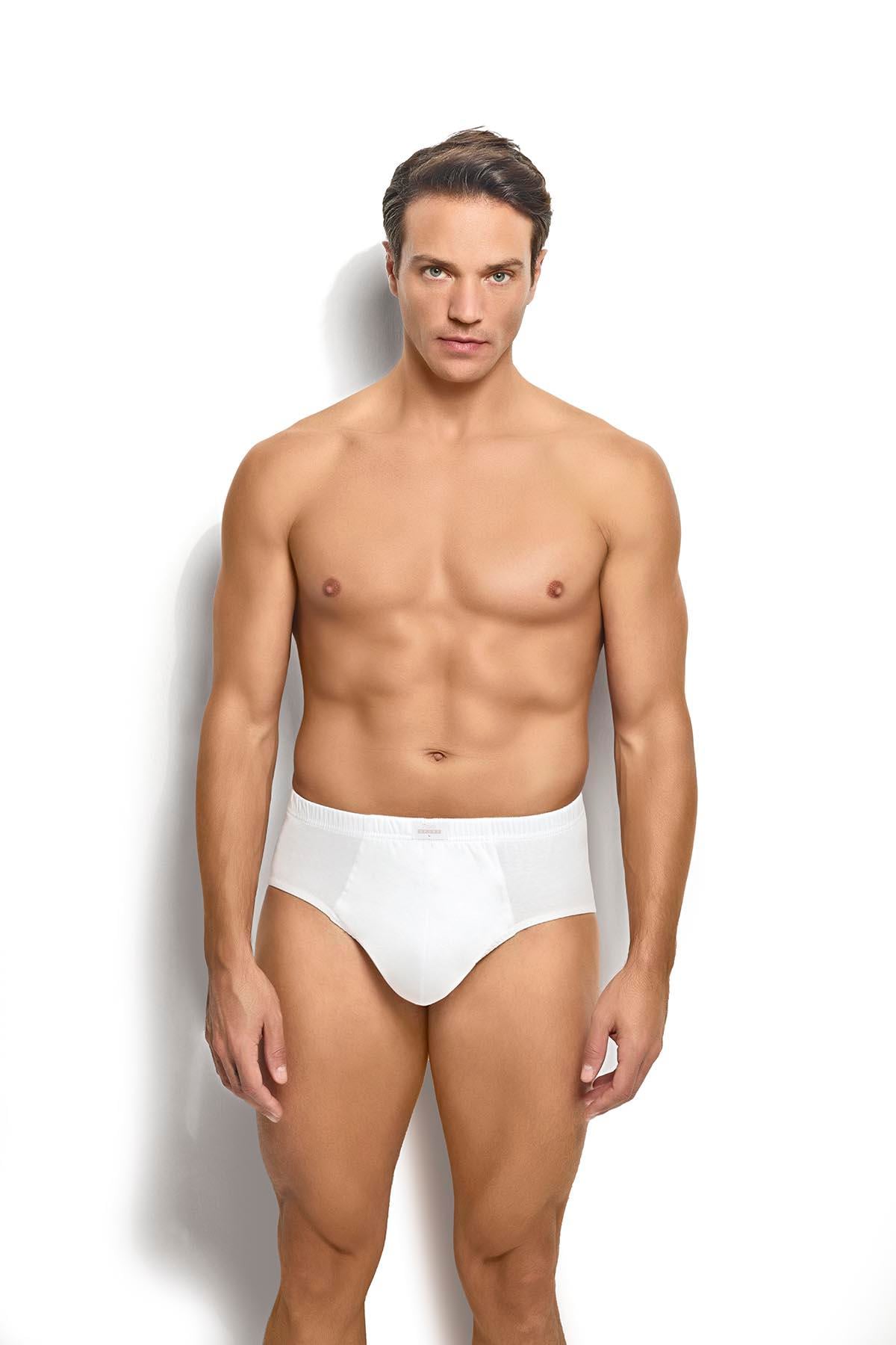 Beyaz Slip 6'lı Külot 107